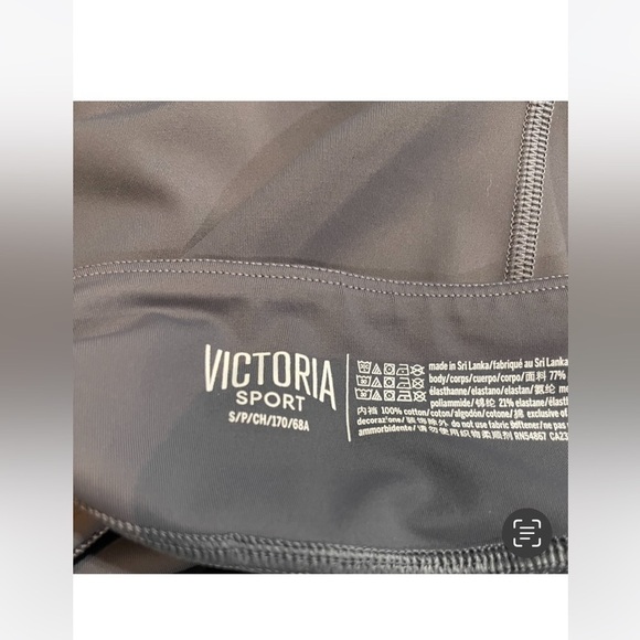 💪Victoria’s Secret Sport Gray Mesh Side Panel Leggings Yoga Tight Size Small MR - Picture 8 of 16